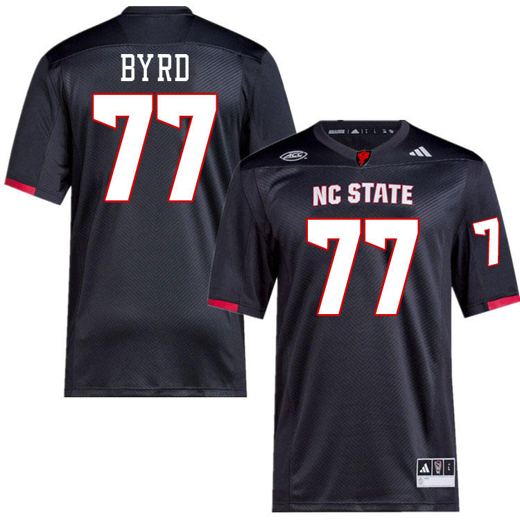 NC State Wolfpack #77 Dennis Byrd College Football Jerseys,Uniforms-Black